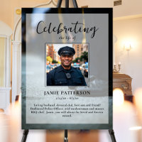 Photo de célébration de la vie d'un policier, funé