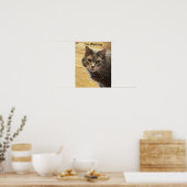 Poster photo de chat (Cuisine)
