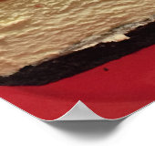 Poster Photo de cheesecake au beurre de cacahuète (Coin)