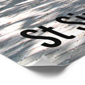 Poster Photo de chêne de marche St Simons GA (Coin)