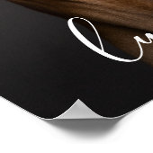 Poster Photo de chien personnalisé avec nom  (Coin)