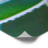 Poster Photo de clôture du plante vert et blanc (Coin)