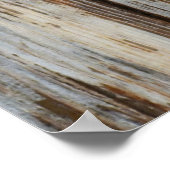 Poster Photo de clôture en bois brun (Coin)