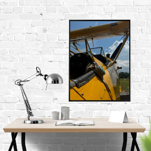 Poster Photo de cockpit d'avion, Papa pilote d'aviation c