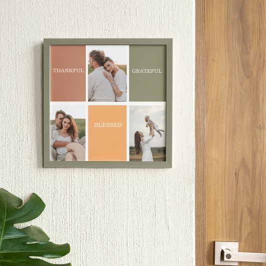 Poster Photo de collection familiale | Merci béni Gratefu