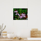 Poster Photo de confleur violet avec citation de Khalil G (Cuisine)