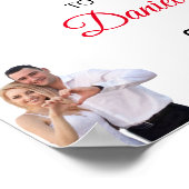 Poster Photo de couple de roses rouges élégantes Bienvenu (Coin)