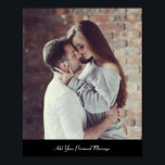 Poster Photo de Customize Your Own<br><div class="desc">Customisez votre photographie. Vous pouvez faire ce produit personnalisé pour des occasions spéciales comme mariages,  anniversaires,  Noël,  Fêtes,  Mémoriaux,  Graduation,  Anniversaires et plus encore. Il peut également être offert en cadeau à votre meilleur ami,  ami proche,  famille et famille.</div>
