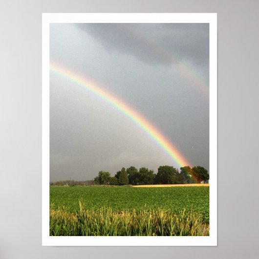 Poster Photo de double arc-en-ciel (Devant)