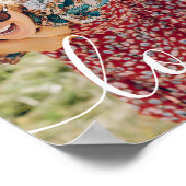 Poster Photo de famille moderne avec écriture blanche Lov (Coin)