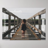 Poster Photo de famille Moderne Editorial Voyage Keepsaké (Devant)