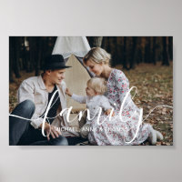 Photo de famille personnalisée avec nom personnali