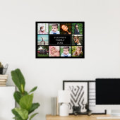 Poster Photo de Family Collage Black Custom (Bureau à domicile)