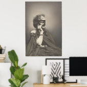 Poster Photo de femme (Bureau à domicile)