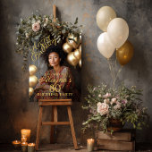 Poster Photo de fête d'anniversaire bienvenue