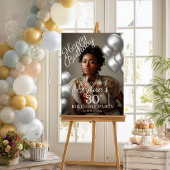 Poster Photo de fête d'anniversaire bienvenue