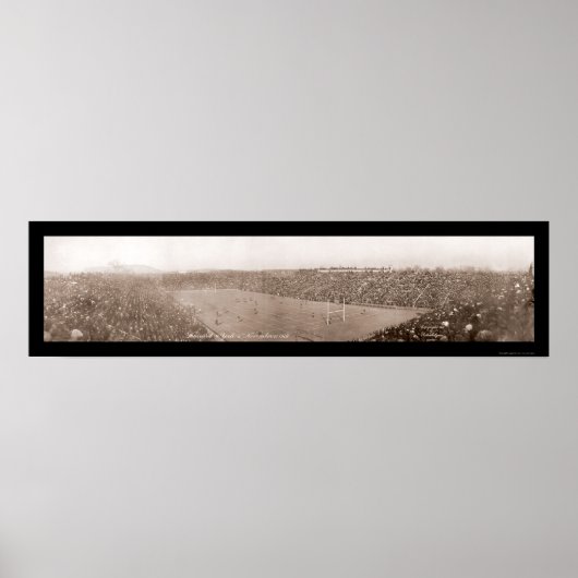 Poster Photo de football Harvard Yale 1908 (Devant)