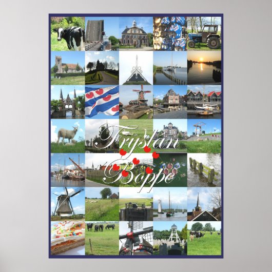 Poster photo de Fryslan Boppe Friesland (Devant)
