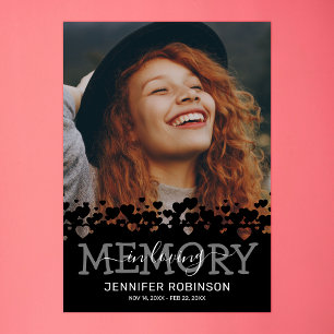Poster Photo de funérailles mémorial