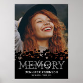 Poster Photo de funérailles mémorial (Devant)