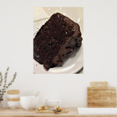 Poster Photo de gâteau au chocolat (Cuisine)