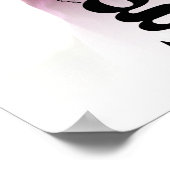 Poster Photo de Graduation blanche Typographie noire Mini (Coin)