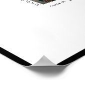 Poster Photo de graduation moderne autographe signatures (Coin)