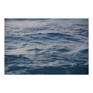Poster Photo de gros plan de rides sur l'eau de mer
