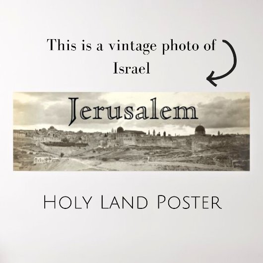 Poster Photo de Jérusalem Terre Sainte