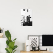 Poster photo de la boutique de café noir et blanc (Bureau à domicile)