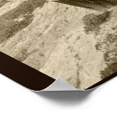 Poster Photo de la corde de Sepia Beach (Coin)