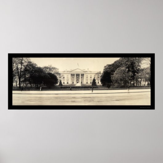 Poster Photo de la Maison Blanche DC 1909 (Devant)