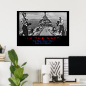 Poster Photo de la Marine au travail (Bureau à domicile)