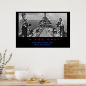Poster Photo de la Marine au travail (Cuisine)