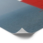 Poster photo de la mer Rouge blanc rayé (Coin)