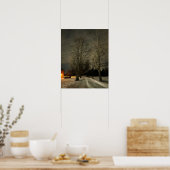 Poster photo de la nuit d'hiver (Cuisine)