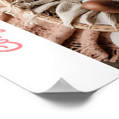 Poster photo de la petite fille rose (Coin)