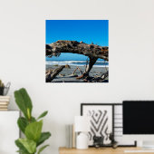 Poster Photo de la plage de Dritwood Coast Nature (Bureau à domicile)