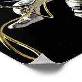 Poster Photo de la première marche spatiale de l'astronau (Coin)