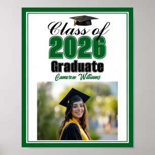 Poster Photo de la promotion verte 2026 pour une fête de