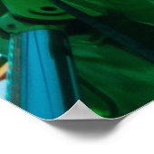 Poster Photo de la roue verte Ferris (Coin)