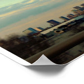 Poster Photo de la skyline de Philadelphie (Coin)