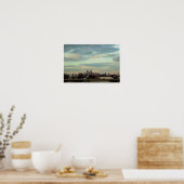 Poster Photo de la skyline de Philadelphie (Cuisine)