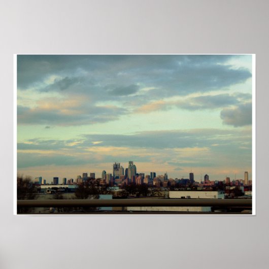 Poster Photo de la skyline de Philadelphie (Devant)