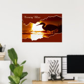 Poster photo de la soirée Bliss Heron Fishing Susn (Bureau à domicile)