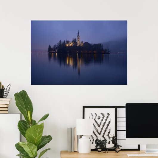 Poster Photo de Lake Bled par cARTerART (Bureau à domicile)