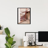 Poster photo de l'ancien escalier de vent (Bureau à domicile)