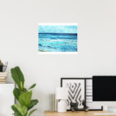 Poster photo de l'aquarelle de Seascape (Bureau à domicile)