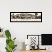 Poster Photo de l'artillerie de la NY de Plattsburgh 1916 (Bureau à domicile)