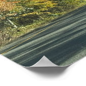 Poster photo de l'autoroute de l'automne (Coin)